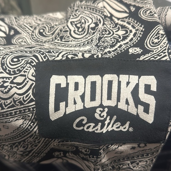 EUC: Crooks & Castles Medusa Casual Comfort t Shirt Size Large Black White - Picture 4 of 4